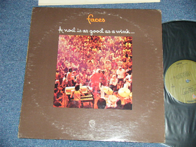 画像1: FACES - A NOD IS AS GOOD AS WINK ...TO A BLIND HORSE (Matrix #   A) 39662 WS 1851A-1A /B) 39662 WS 1851B-1E) (Ex+/Ex+++ A-1:Ex) / 1971 US AMERICA ORIGINAL 1st Press "GREEN with WB Logo on Top" Label  Used LP 