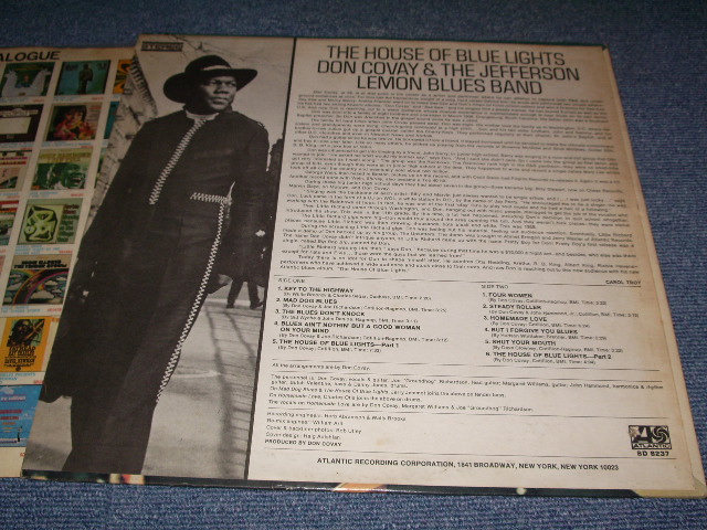 画像: DON COVAY - THE HOUSE OF BLUE LIGHT / 1969 US AMERICA ORIGINAL" 1st PRESS "1841 BROADWAY" CREDIT ON BOTTOM LABEL" Used  LP 