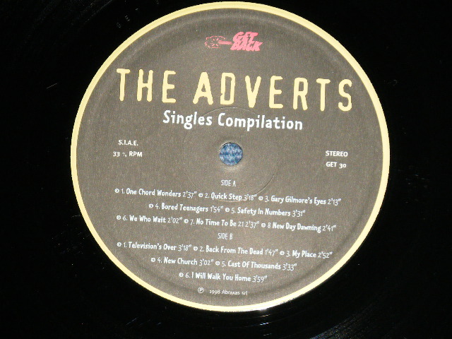 画像: The  ADVERTS - SINGLES COMPIRATION  ( MINT-/MINT-) /  1998 ITALY  Used LP 