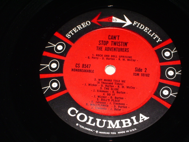 画像: ADVENTURES,THE - CAN'T STOP TWISTIN' / 1961US  AMERICA ORIGINAL STEREO Used LP