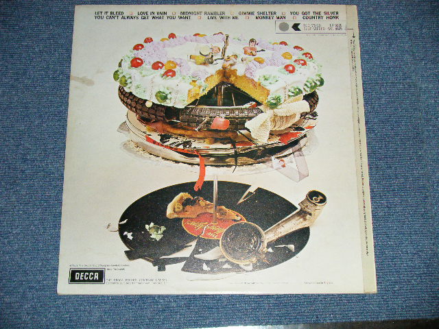 画像:  THE ROLLING STONES - LET IT BLEED ( Boxed DECCA :  Matrix Number : P-2W/P-1W ) (Ex++/Ex+++,Ex++  ) / 1970's UK ENG;AND  2nd Press "Boxed DECCA Label" STEREO Used LP 