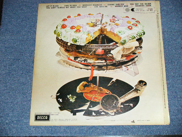 画像:  THE ROLLING STONES - LET IT BLEED ( Boxed DECCA :  Matrix Number : P-1W/P-4W ) (Ex++/MINT- Looks:Ex+++ ) / 1970's UK ENG;AND  2nd Press "Boxed DECCA Label" STEREO Used LP 