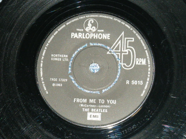 画像: The BEATLES - FROM ME TO YOU : THANK YOU GIRL   (Ex/Ex++) / 1980's USK ENGLAND REISSUE Used 7" Single With PICTURE SLEEVE