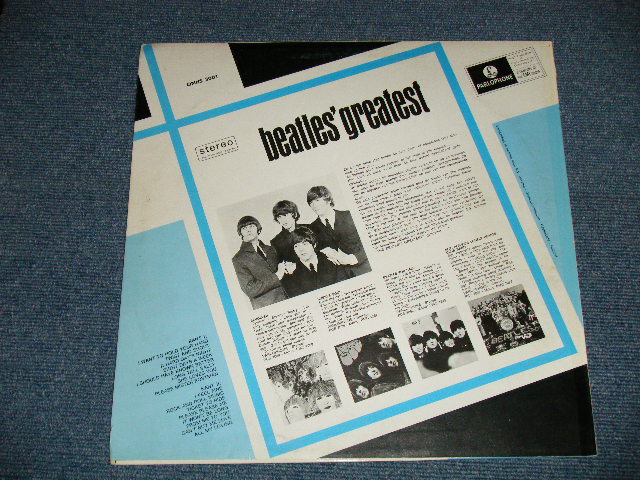 画像: The BEATLES - BEATLES' GREATEST  : GLOSSY Jacket ( Ex++/MINT- ) / 1975 HOLLAND ORIGINAL "BLACK Label" Used LP 