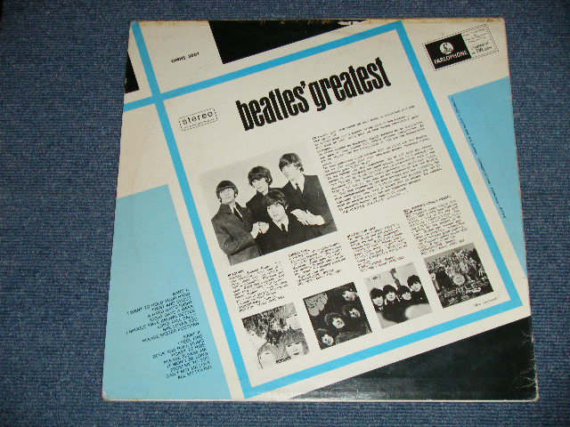 画像: The BEATLES - BEATLES' GREATEST  : Un-GLOSSY Jacket ( VG+++/Ex+++ ) / 1975 HOLLAND ORIGINAL "BLACK Label" Used LP 