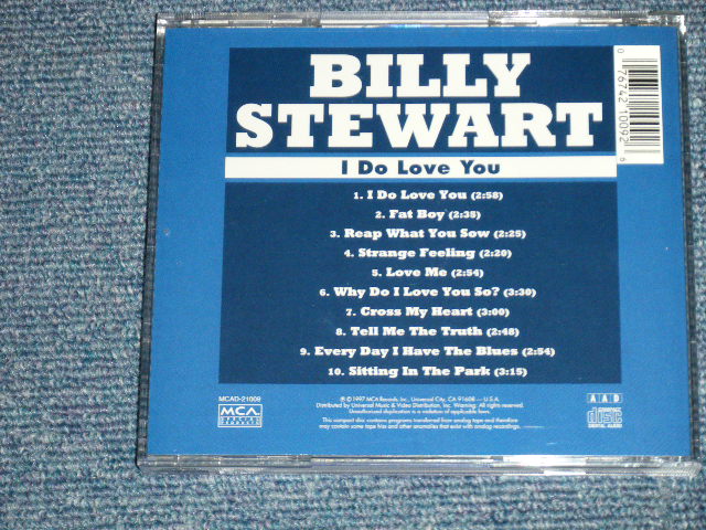 画像: BILLY STEWART  - I DO LOVE YOU  ( SEALED ) / 1997 US AMERICA ORIGINAL "Brand new SEALED" CD