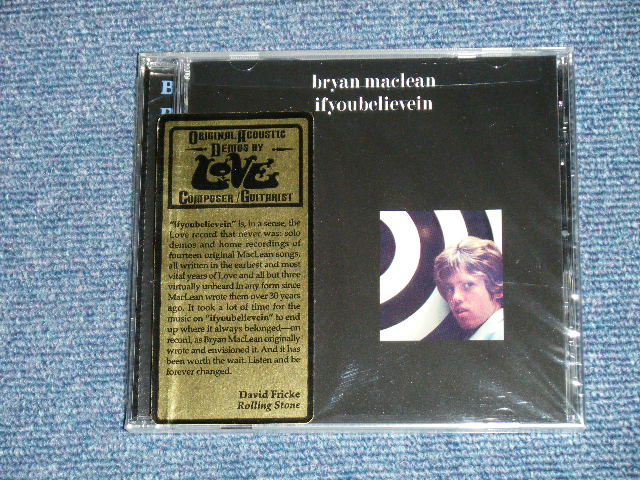 画像1: BRYAN MACLEAN (of LOVE) - IF YOU BELIEVE IN  (SEALED) / 1997 US AMERICA ORIGINAL "BRAND NEW SEALED" CD 