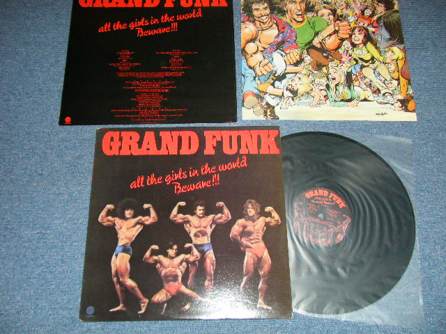 画像1: GFR / GRAND FUNK RAILROAD - ALL THE GIRLS IN THE WORLD BEWARE!!! :With POSTER+INNER-SLEEVE ( Matrix #  A) SO-1-11356-26 /B)  SO-2-11356-26) (Ex++/MINT-)  / 1974 US AMERICA ORIGINAL Used LP 