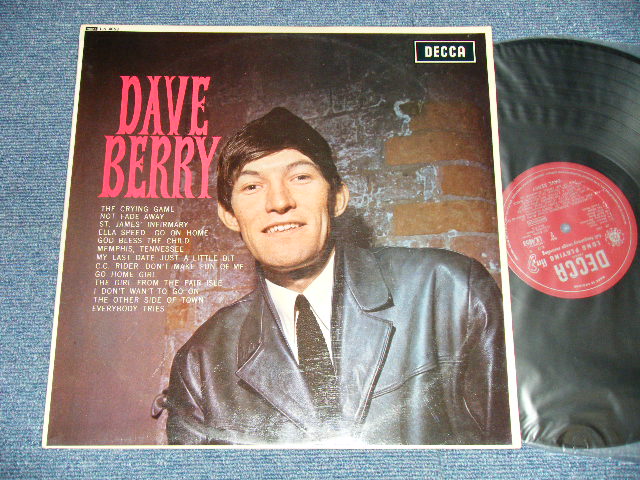 画像1: DAVE BERRY - DAVE BERRY  (1A/1A) ( Ex++/Ex+++ Looks:Ex++ )  / 1964 UK ENGLAND ORIGINAL "MAROON with Unboxed DECCA Label" MONO Used LP 