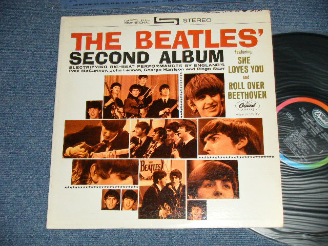 画像1: THE BEATLES - SECOND ALBUM (Matrix #   A)ST-1-2080-A5   B)ST-2-2080-A-5  ) ( Ex++/MINT- A-5:Ex++ EDSP)  / 1964 US AMERICA ORIGINAL "BLACK with RAINBOW Label" STEREO Used LP 