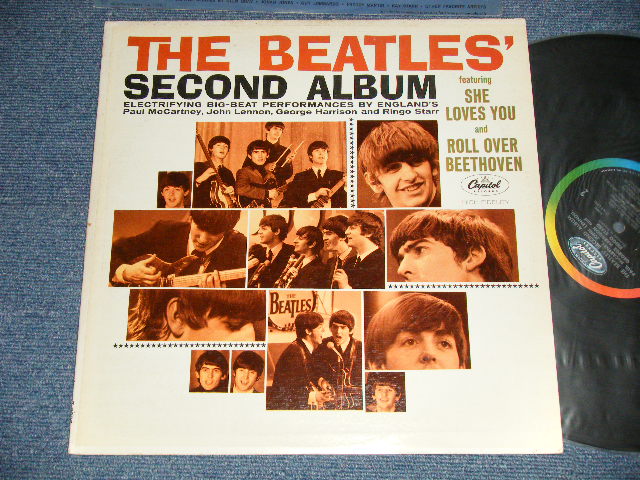 画像1: THE BEATLES - SECOND ALBUM (Matrix #  A) T-1-2080-G10    HAND WRITING  Style  B) T-2-2080-G8   HAND WRITING  Style ) ( Ex+++/MINT-)  / 1964 US AMERICA ORIGINAL "BLACK with RAINBOW Label" MONO Used LP 