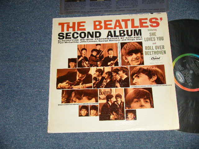 画像1: THE BEATLES - SECOND ALBUM (Matrix #  A) T-1-2080-F-9      HAND WRITING  Style  B) T-2-2080-F-9   HAND WRITING  Style) ( Ex++/Ex++ EDSP)  / 1964 US AMERICA ORIGINAL "BLACK with RAINBOW Label" MONO Used LP 