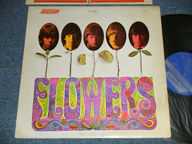 画像1: ROLLING STONES -  FLOWERS (Matrix# A) ZAL 7752-1A BellSound    B) ZAL 7753-1A BellSound )  ( Ex++/Ex++Looks:Ex+ / 1967-69 Version? US AMERICA  ORIGINAL "BLUE  with Boxed 'LONDON' Label" "ADDRESS CREDIT at Bottom Label"  STEREO   Used LP