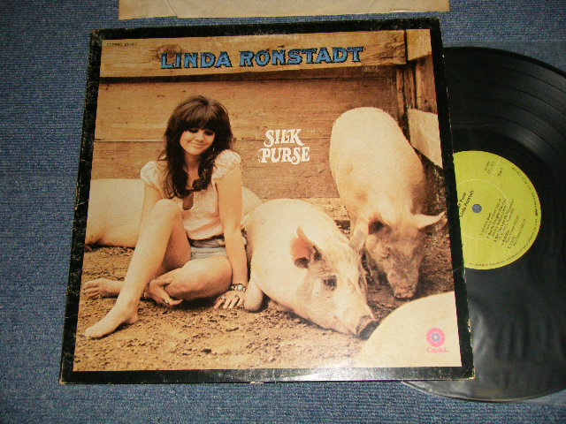 画像1: LINDA RONSTADT - SILK PURSE (Matrix #A)ST-1-407 4Z * STERLING LH B)ST-2-407 4Z * STERLING LH/RL)  "LOS ANGELES Press in CA" (Ex++/Ex++)/ 1970 US AMERICA ORIGINAL 1st Press "LIME GREEN Label" Used LP 