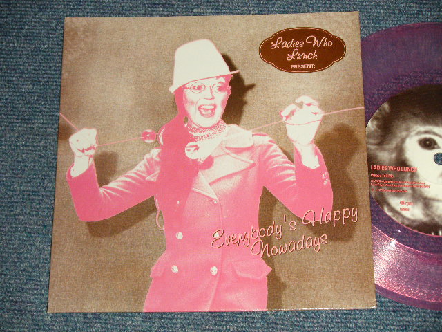 画像1: LADIES FOR LUNCH - A)EVERYBODY'S HAPPY NOWADAYS   B)PLEASE TELL ME (MINT-/MINT-) /1997 US AMERICA ORIGINAL "PINK WAX/ VINYL" Used 7" Single