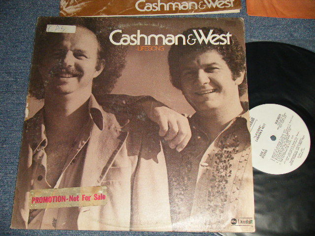 画像1: CASHMAN & WEST - LIFESONG (With INSERTS) (Ex/MINT- STOFC, EDSP) / 1974  US AMERICA  ORIGINAL "WHITE LABEL PROMO" Used LP