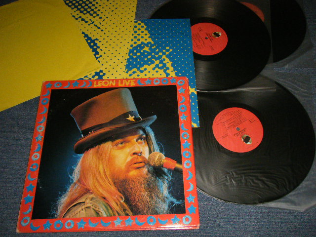 画像1: LEON RUSSELL - LEON-LIVE(LOS ANGELES Press in CA) (With CUSTOM INNER)  (EX++/Ex+++) / 1973 US AMERICA ORIGINAL 1st Press "Dist.'CAPITOL' Label" & "ERRASS SUPERMAN Label Logo" Used LP 