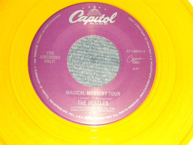 画像1: The BEATLES - A) MAGICAL MYSTERY TOUR B) THE FOOL ON THE HILL (for JUKEBOX) (MINT-/MINT-)/ 1996 US AMERICA REISSUE "GOLD WAX/Vinyl" Used 7" Single