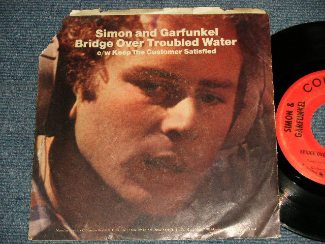 画像1: SIMON & GARFUNKEL - A)Bridge Over Troubled Water  B)Keep The Customer Satisfied (POOR/VG+++) / 1970  US AMERICA ORIGINAL Used 7" Single  with PICTURE SLEEVE 