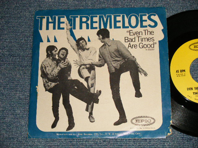 画像1: THE TREMELOES -A)EVEN THE BAD TIMES ARE GOOD  B)JENNY'S ALL RIGHT (Ex/Ex++ Looks:MINT-)  / 1967 US AMERI CA ORIGINAL "With PICTURE SLEEVE" Used 7"Single