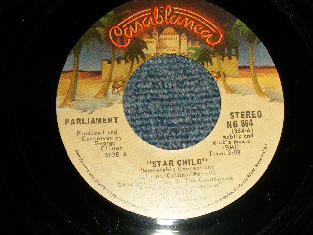 画像1: PARLIAMENT - A)Star Child (Mothership Connection)	B)Supergroovalisticprosifunkstication (The Thumps Bump) (Ex+++/Ex+++)  / 1975 US AMERICA ORIGINAL Used 7" Single