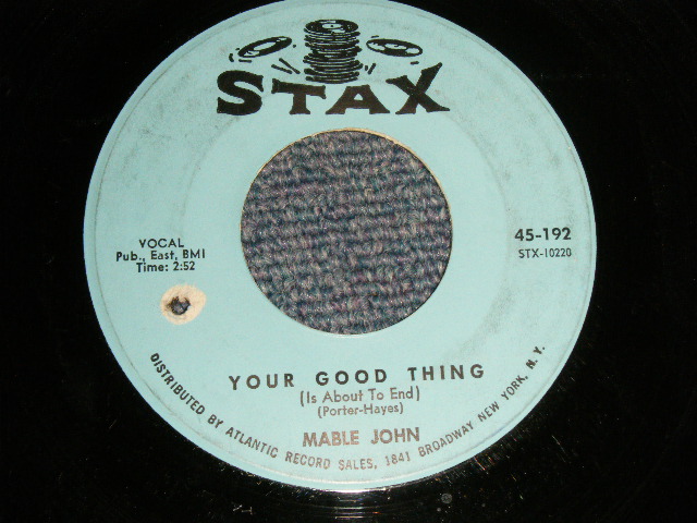 画像1: MABLE JOHN - A)YOUR GOOD THINGH  b9IT'S CATCHING (VG++/VG++ BB) / 1972 US AMERICA ORIGINAL Used 7"45 