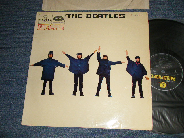 画像1: THE BEATLES - HELP! (Matrix #A)XEX-549-2 9 RHM  B)XEX-550-2  5 ARD) (Ex++/Ex++ B-3~7:Ex, SWOBC, TEAROL,)/ 1965 UK ENGLAND ORIGINAL "Yellow & Black Label" MONO Used LP  