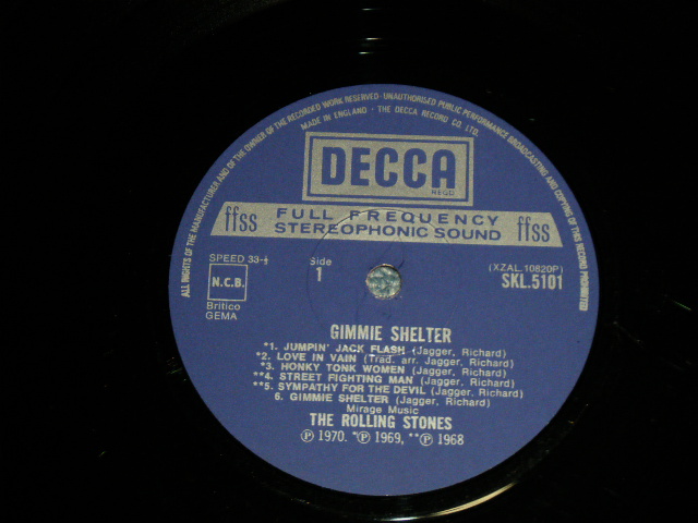 画像: ROLLING STONES - GIMME SHELTER (Matrix #A)P-2W /B)P-2W) (Ex+/Ex+) /  1971 UK ENGLAND ORIGINAL Used LP 