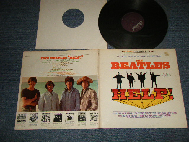 画像1: The BEATLES -  HELP! (Matrix # A)SMAS-1-2386-H21 #3---◄ MASTERD by CAPITOL B)SMAS-2-2386-F18  #3---◄ MASTERD by CAPITOL) "WINCHESTER Press in VIRGINIA"(Ex+/Ex+++ B-3:Ex+ EDSP, REMOVED) / 1978 Version  US AMERICA  REISSUE "PURPLE Label" STEREO  Used LP