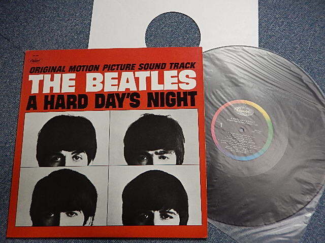 画像1: THE BEATLES - A HARD DAYS NIGHT (Sound Track) (MINT/MINT)  / 1983 Version US AMERICA "BLACK With RAINBOW Label" STEREO Used LP 