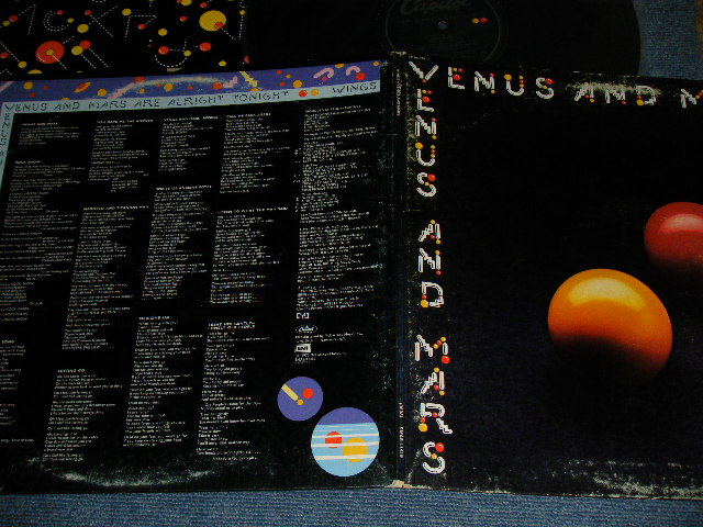 画像1: WINGS PAUL McCARTNEY (THE BEATLES) - VENUS AND MARS (with CUSTOM INNER)  (VG+++/Ex++) / 1975 US AMERICA ORIGINAL"NO INSERTS" Used LP  