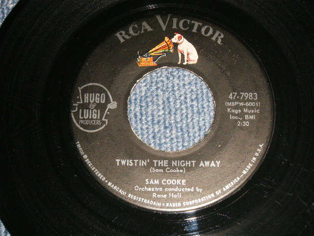 画像1: SAM COOKE - A) TWISTIN' THE NIGHT AWAY  B) ONE MORE TIME  (Ex++/Ex++) / 1962 US AMERICA ORIGINAL Used 7" 45rpm SINGLE 