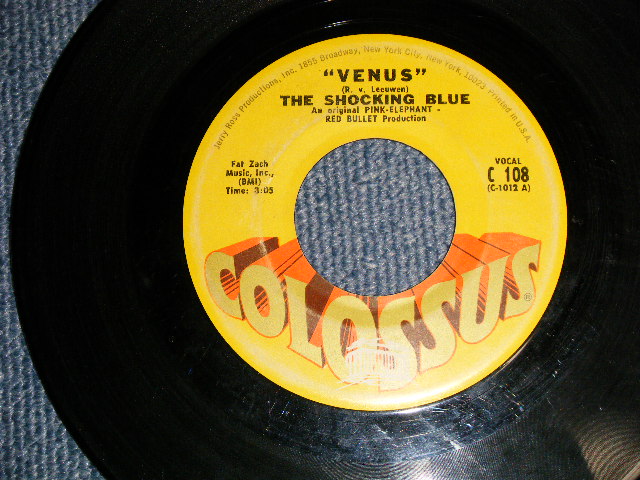 画像1: The SHOCKING BLUE - A) VENUS   B) HOT SAND (Ex/Ex) / 1969 US AMERICA ORIGINAL Used 7" 45 rpm Single