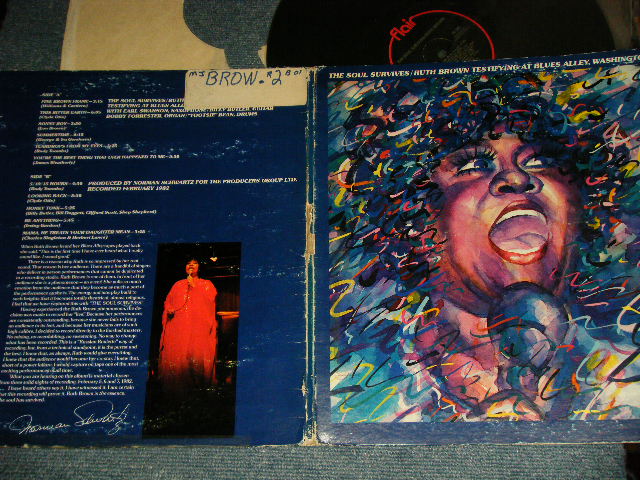 画像1: RUTH  BROWN ‎- THE SOUL SURVIVERS (Ex/Ex++ B-6:Ex- STOBC) / 1982 US AMERICA ORIGINAL Used LP