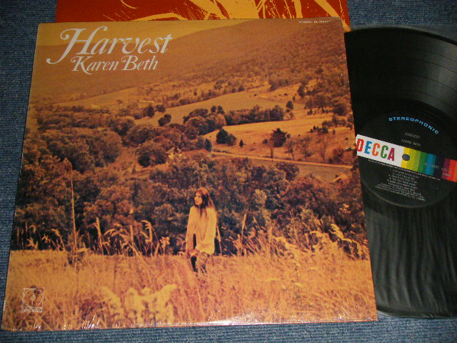 画像1: KAREN BETH - HARVEST (with CUSTOM INNER SLEEVE) (Ex+++/Ex+++) / 1970 US AMERICA ORIGINAL Used LP 