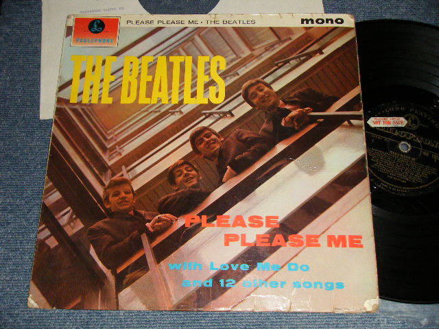 画像1: THE BEATLES - PLEASE PLEASE ME (*FACTORY SAMPLE* Mono 169g vinyl/Wax) (Black and Gold) VERY 1st press DICK JAMES credits!!  With 1 R/1 A Mothers  *HOW MANY EVER MADE* & ! THIS IS A FACTORY SAMPLE!) (MATRIX #A)XEX-421-1N 1 R B)XEX-422-1N 1 A)  (VG/VG, POOR)  / 1962 UK ENGLAND "GOLD PARLOPHONE" MONO LP