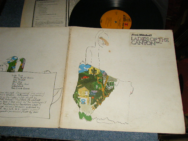 画像1: JONI MITCHELL  - LADIES OF THE CANYON (With HYPE/ TITLE SEAL) (Matrix #A) 30992 RS-6376A-1A B)RS-6376  30993-6 BG) "BG=Bernie Grundman Mastering"(Ex/Ex++ EDSP) / 1970 Version US AMERICA  "BROWN with "r" Logo On Top/STEREO at Bottom  Label" Used LP