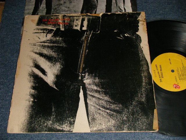 画像1: The ROLLING STONES - STICKY FINGERS (With CUSTOM INNER)  (Matrix #A)ST-RS-712189 BB X- -1 Rolling Stones Records B)ST-RS-712190 CC Rolling Stones Records) "RI / RICHMOND Press in INDIANA" (Ex-/Ex Looks:Ex-) / 1971 US AMERICA ORIGINAL 1st Press "ZIPPER COVER" "1841 BROADWAY Label" Used LP