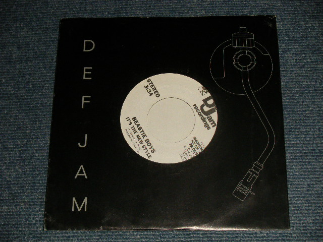 画像1: BEASTIE BOYS - IT'S THE NEW STYLE A)STEREO  B)STEREO (MINT-/MINT-)  / 1986 US AMERICA ORIGINAL "WHITE LABEL / PROMO ONLY" Used 7" 45 rpm with COMPANY SLEEVE 