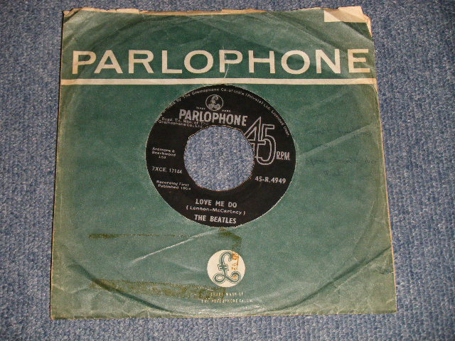 画像1: THE BEATLES - A) LOVE ME DO  B) P.S. I LOVE YOU  (Matrix #) (Ex++/Ex++ NO CENTER)/ 1963 UK ENGLAND ORIGINAL 2nd Press "BLACK Label" Used 7" Single