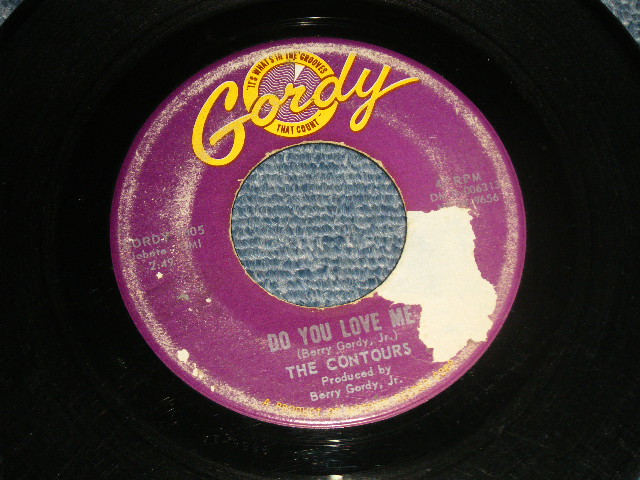 画像1: THE CONTOURS - A) DO YOU LOVE ME  B) MOVE MR. MAN (Ex/Ex TEARBRKOL)  / 1962 US AMERICA ORIGINAL Used 7" Single  