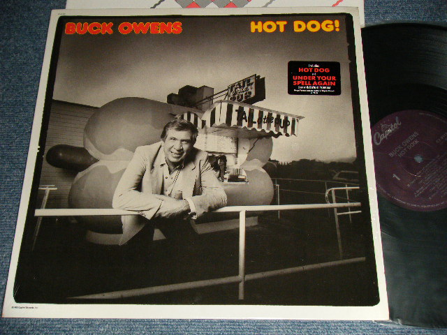 画像1: BUCK OWENS -HOT DOG! (With CUSTOM INNER) (MINT/MINT) / 1988 US AMERICA  ORIGINAL "PURPLE label" Used LP 