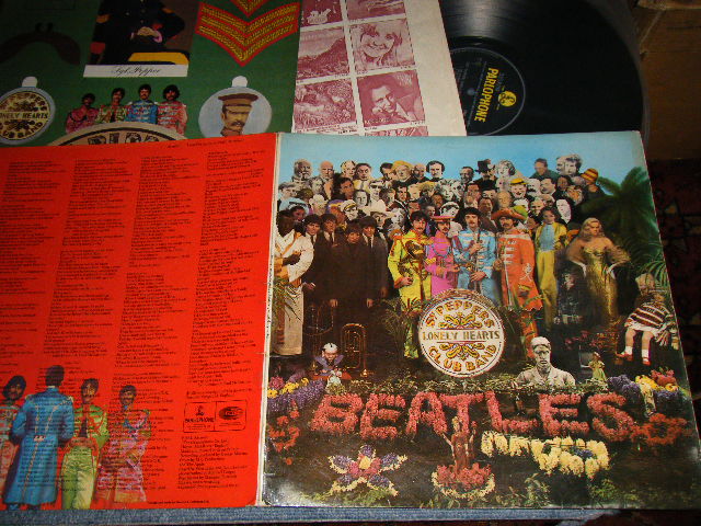 画像1: The BEATLES - SGT. PEPPERS LONELY HEARTS CLUB BAND (With CUT OUTS / Without/NO INNER SLEEVE ...NEVER HAS?) (Matrix #A)XEX 637-1 2 P B)XEX 638-1 5 AR) (Ex++/Ex++) / 1967 UK ENGLAND ORIGINAL "YELLOW Parlophone  Label" MONO Used LP 