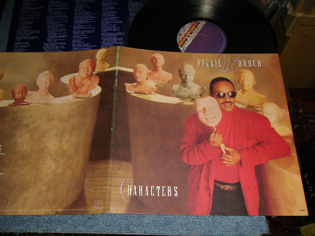 画像1: STEVIE WONDER - CHARACTERS (with CUSTOM INNER SLEEVE)  (MINT/MINT) / 1987 CUS AMERICA ORIGINAL 1st Press "EMBOSSED Jacket" Used LP  