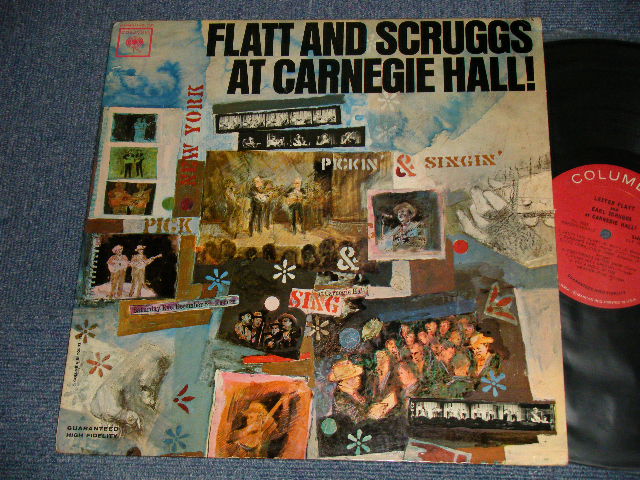 画像1: FLATT and & SCRUGGS (LESTER & EARL) - AT CARNEGIE HALL! (Ex+/Ex+) / 1963 US AMERICA ORIGINAL 1st Press "2 EYE'S GURANTEED HIGH FIDELITY Label" MONO Used LP 