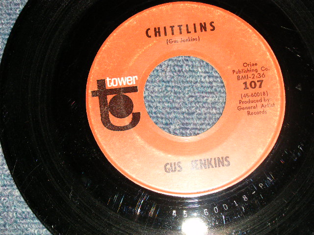 画像1: GUS JENKINS - A) CHITTLINS  B) YOU'LL BE THE ONE (Ex++/Ex++) / 1964 US AMERICA ORIGINAL Used 7" Single  