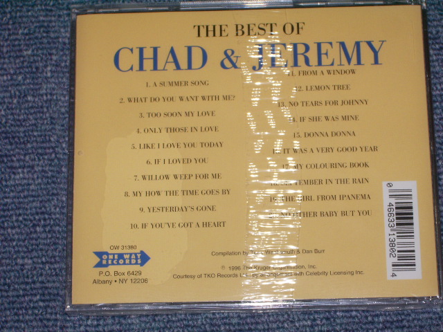 画像: CHAD & JEREMY - THE BEST OF   / 1996  US SEALED   CD