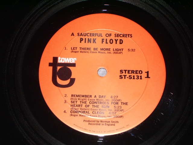 画像: PINK FLOYD, THE  - A SAUSERFUL OF SECRETS ( Ex+++/MINT- )/ 1968 US ORIGINAL 1st PRESS Label LP 