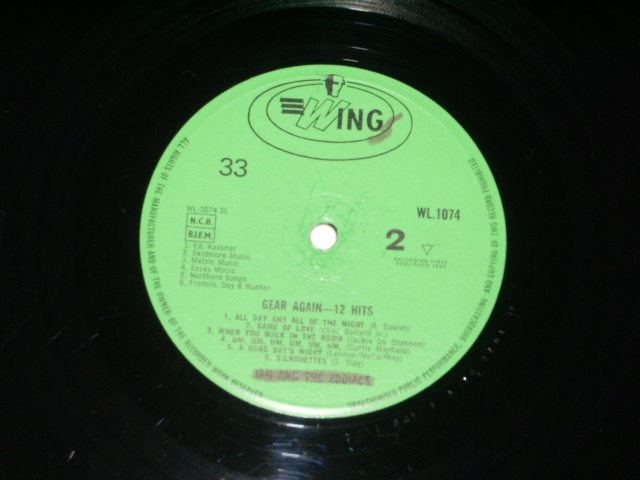 画像: IAN AND THE ZODIACS - GEAR AGAIN-12 HITS / 1965 UK ORIGINAL MONO LP