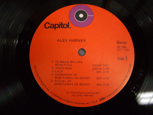 画像: ALEX HARVEY - ALEX HARVEY  /  US ORIGINAL LP 